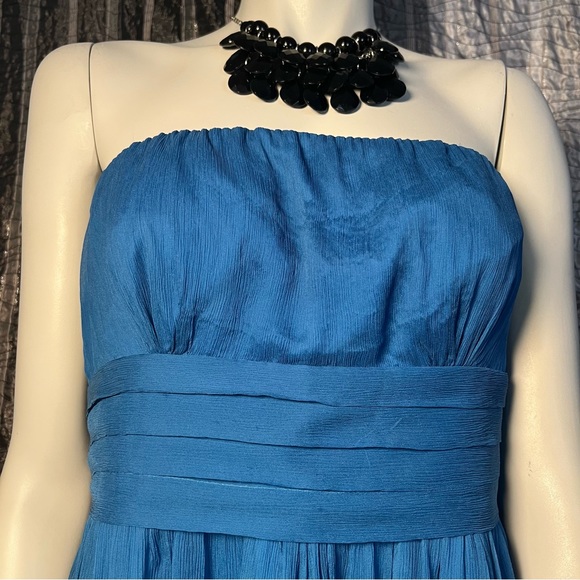 J Crew blue strapless party dress - Picture 4 of 17